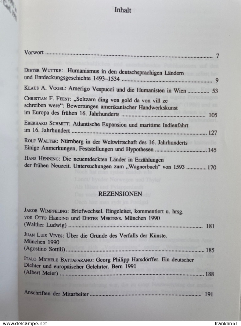 Die Folgen Der Entdeckungsreisen Für Europa : Akten Des Interdisziplinären Sympsions 12. U. 13. April 1991 I - 4. 1789-1914