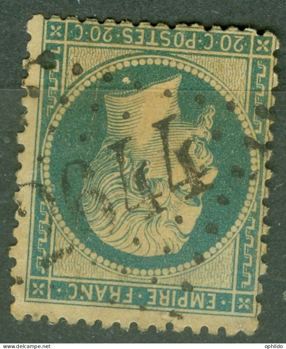 GC  2644  Neuville De Poitou  Vienne         Sur 22  Second Choix    - 1862 Napoleone III