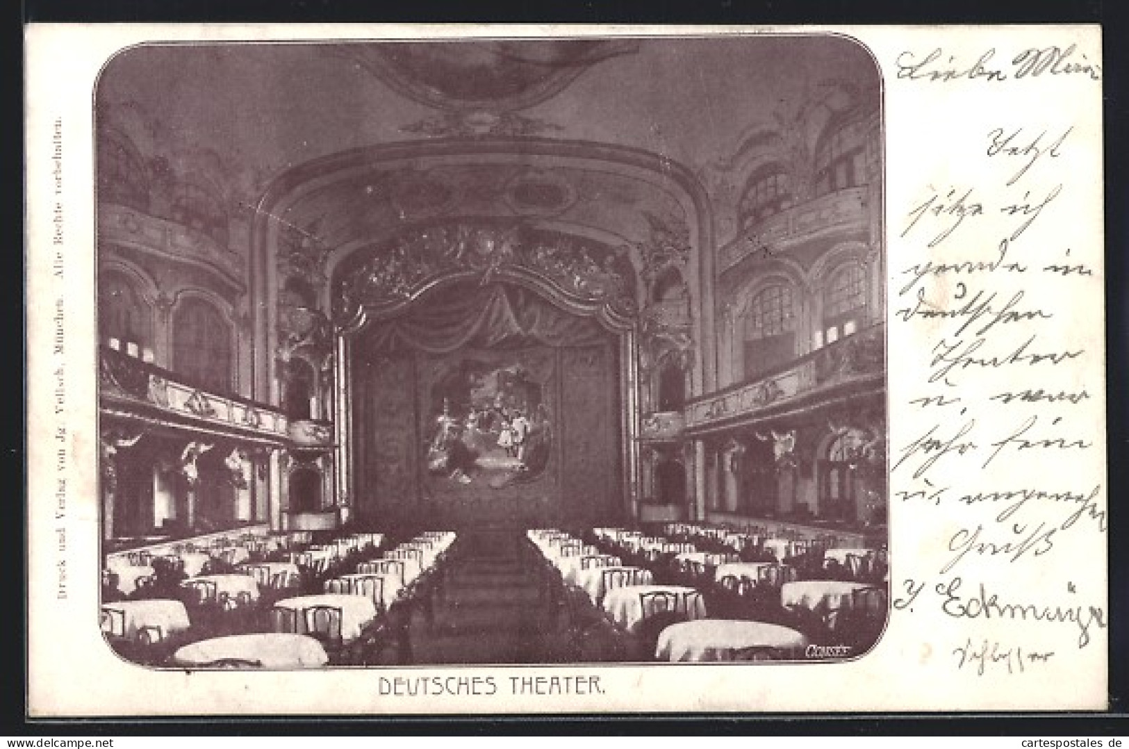 AK München, Deutsches Theater, Innenansicht  - Théâtre