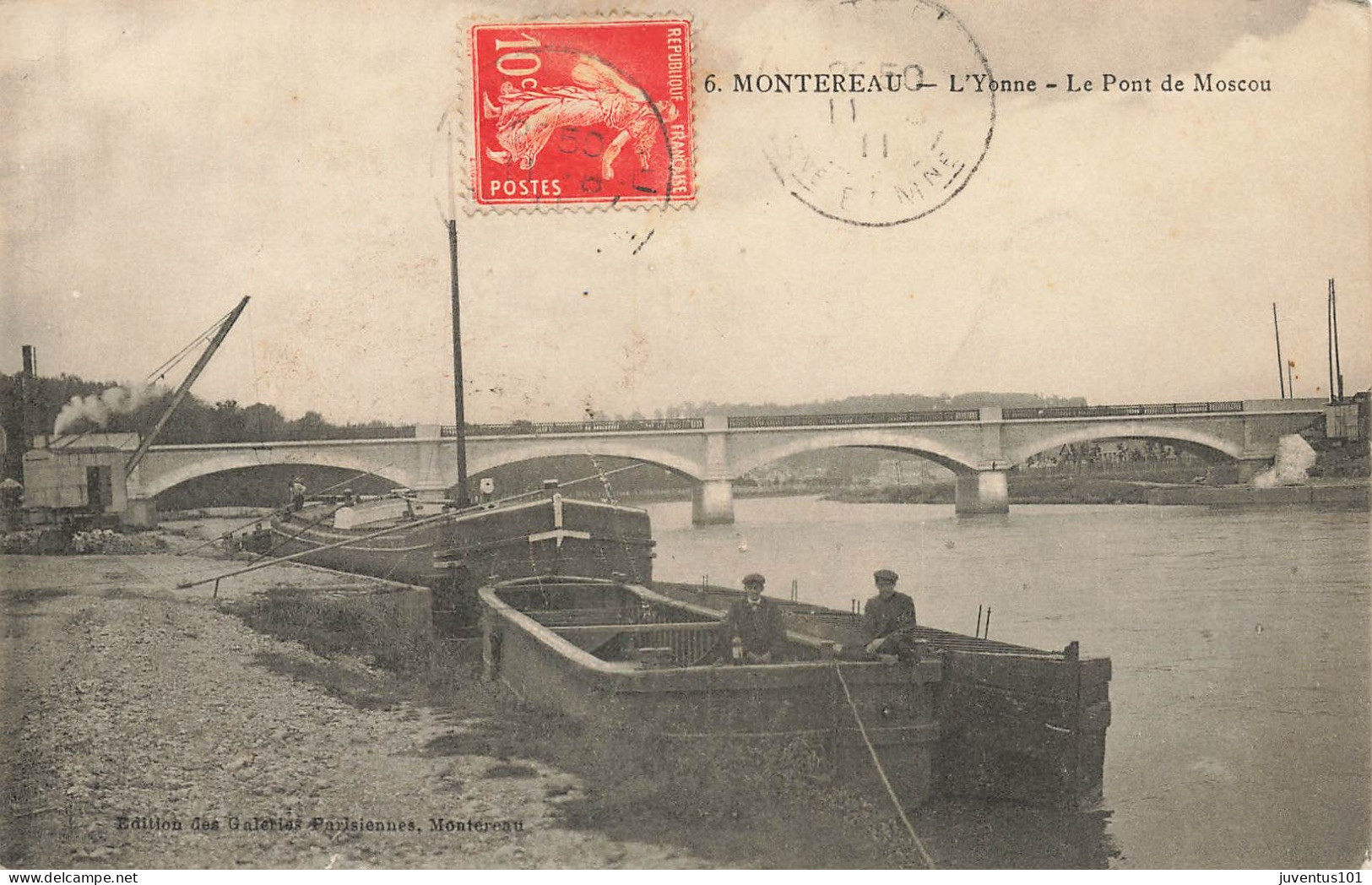 CPA Montereau-L'Yonne-Le Pont De Moscou-6-Timbre       L2928 - Montereau