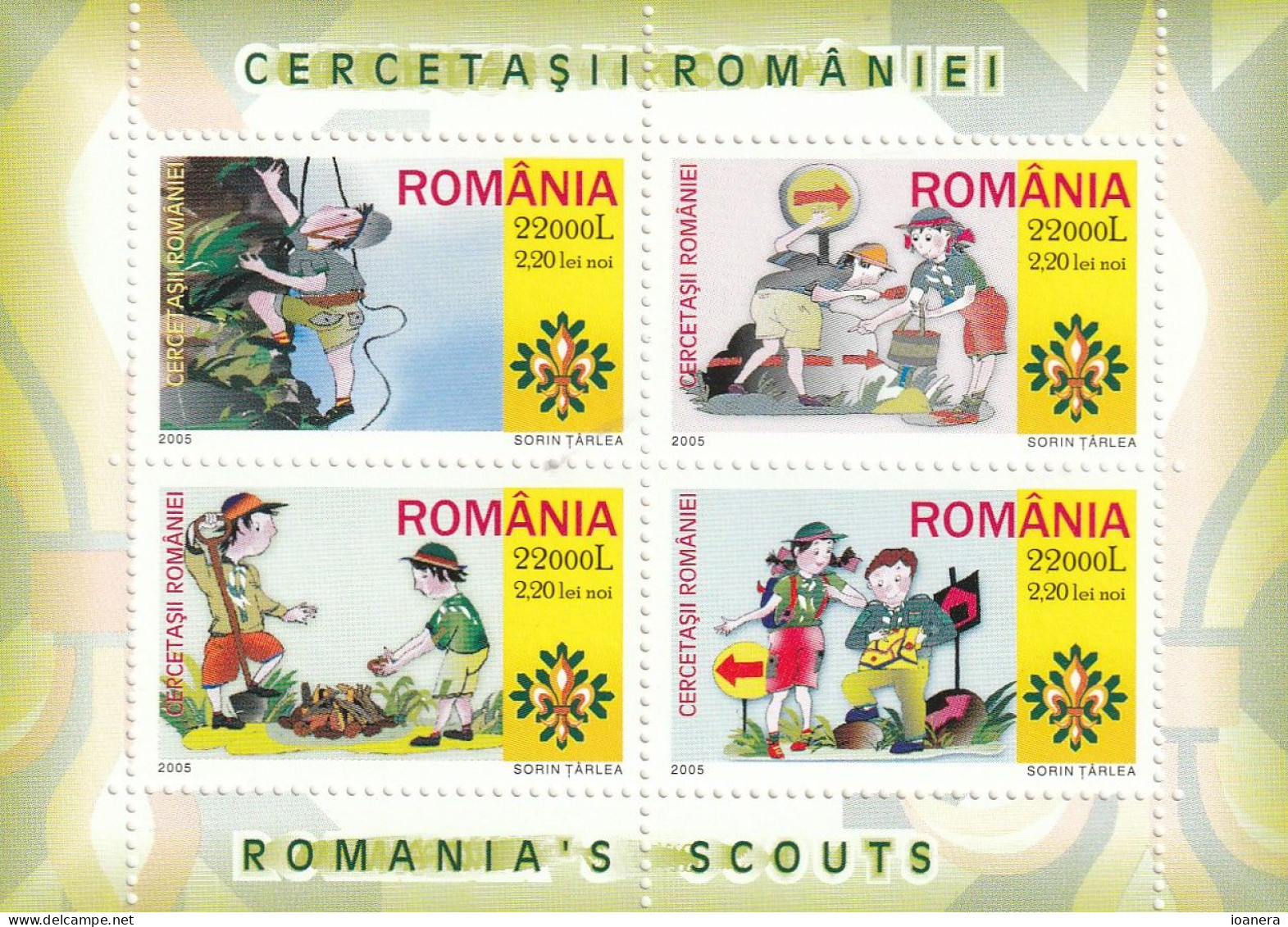 Romania 2005 - Scouts , Perforate, Souvenir Sheet ,  MNH ,Mi.Bl.357 - Ungebraucht