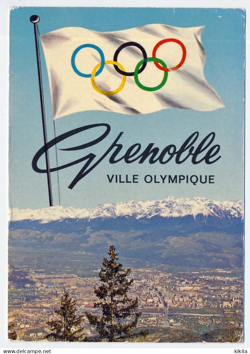 CPSM 10,5 X 15  Xèmes Jeux Olympiques D'Hiver De GRENOBLE 1968  Olympics Games  GRENOBLE Ville Olympique - Grenoble