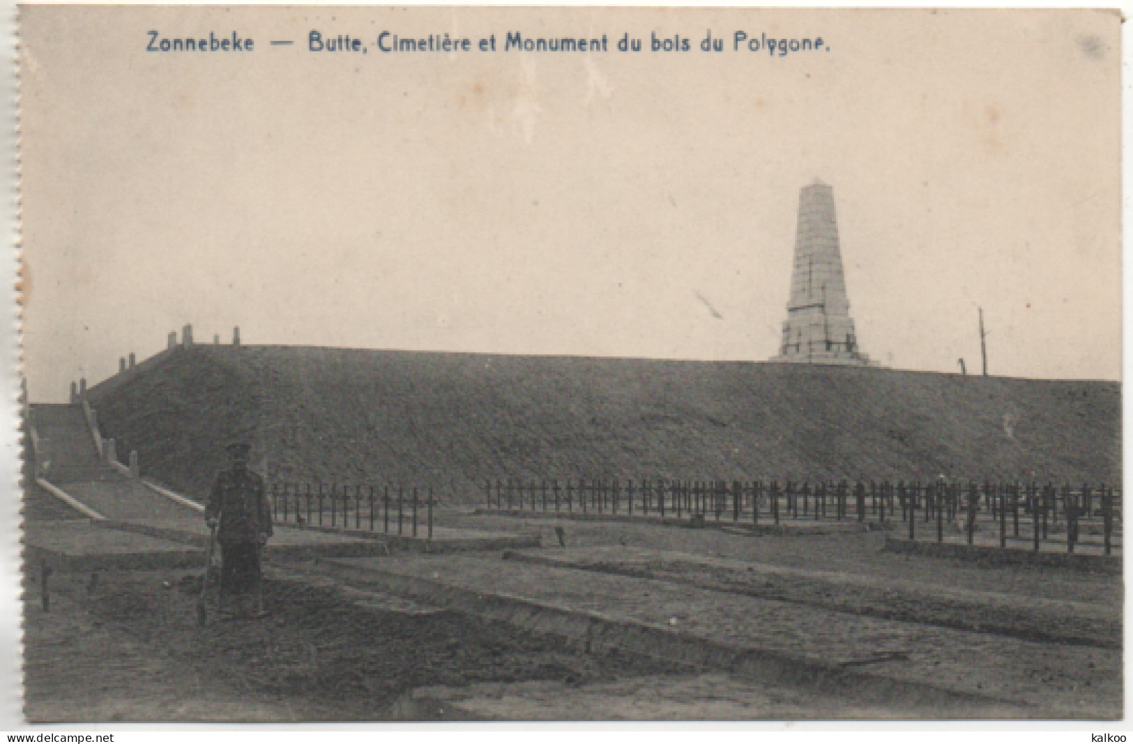 CPA ( Zonnebeke - Butte , Cimetiére Et Monument Du Bois Du Polygone ) - Other & Unclassified