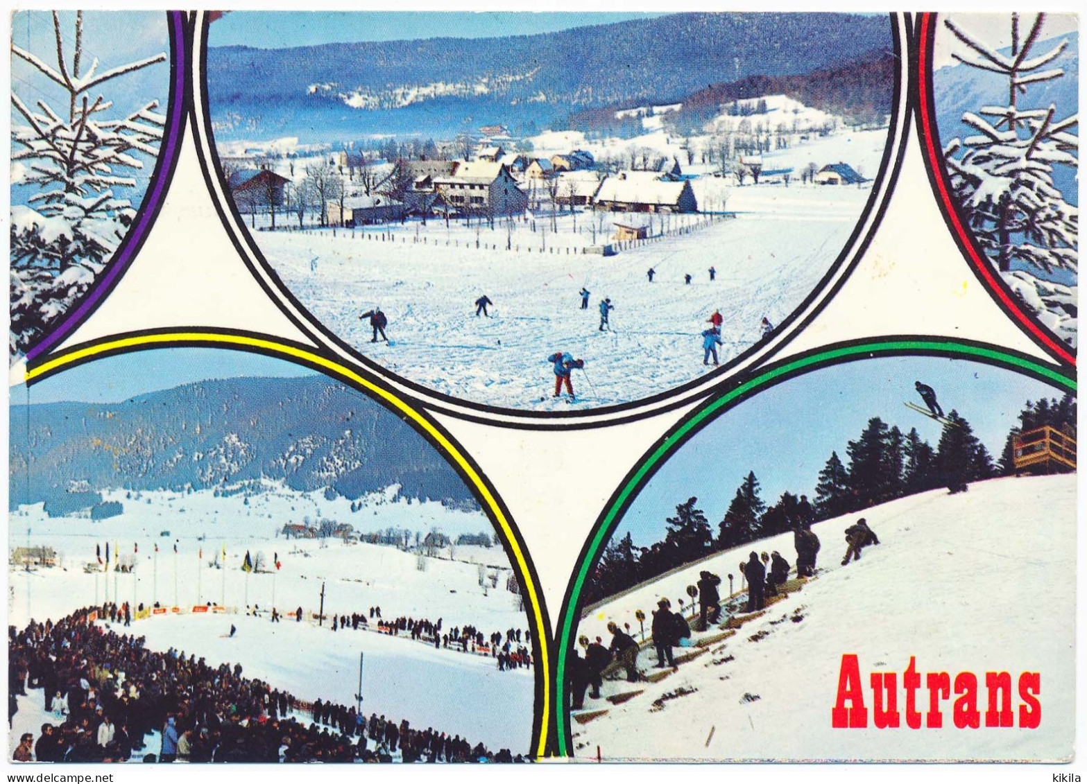 CPSM 10,5 X 15 Xèmes Jeux Olympiques D'Hiver De GRENOBLE 1968 Olympics Games AUTRANS Anneaux Olympiques - Other & Unclassified