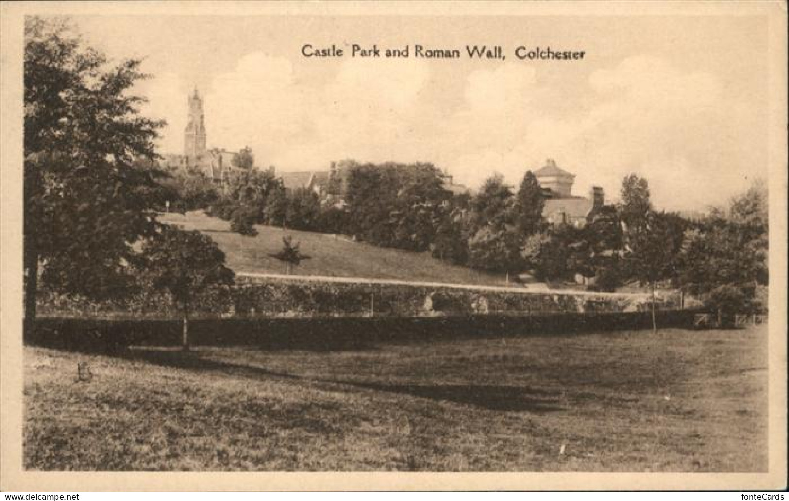 10927858 Colchester Colchester Castle Park Roman Wall * Colchester - Sonstige & Ohne Zuordnung