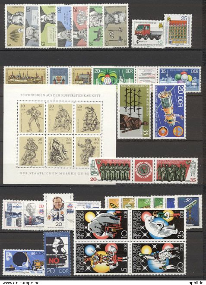 RDA/DDR   Année Complete  1978   * *   TB    - Unused Stamps