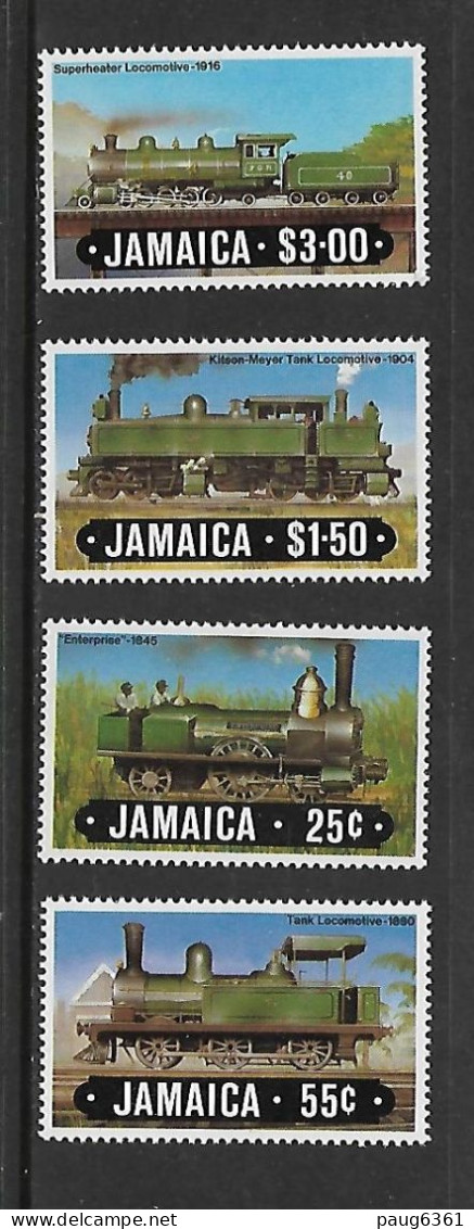 JAMAIQUE 1984 TRAINS YVERT N°608/611 NEUF MNH** - Trenes