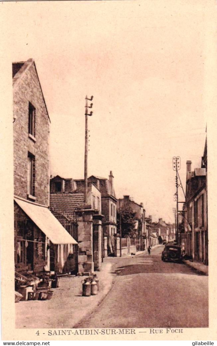 14 - Calvados - SAINT AUBIN Sur MER - Rue Foch - Saint Aubin