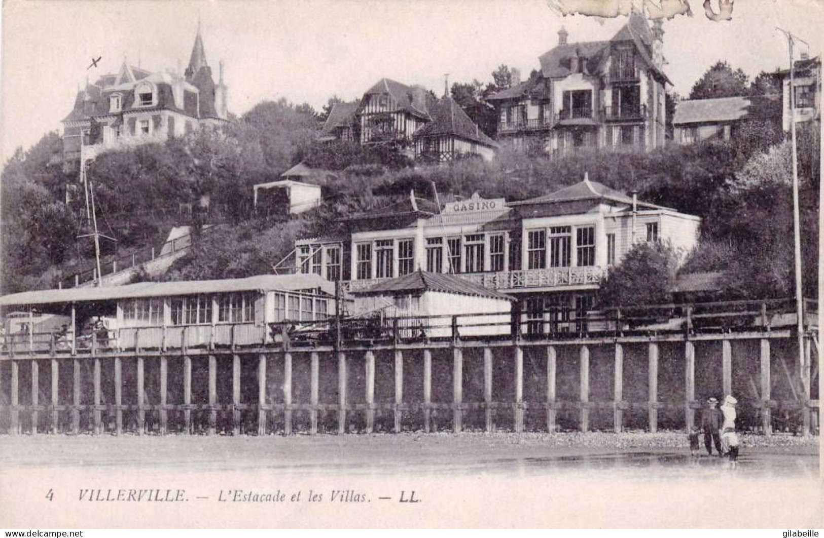 14 - Calvados -  VILLERVILLE - L Estacade Et Les Villas - Villerville