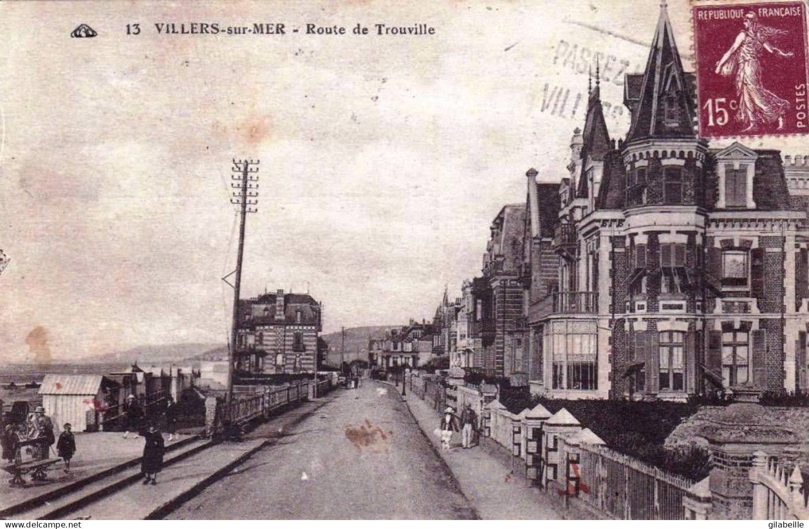 14 - Calvados -  VILLERS  Sur MER  - Route De Trouville - Villers Sur Mer