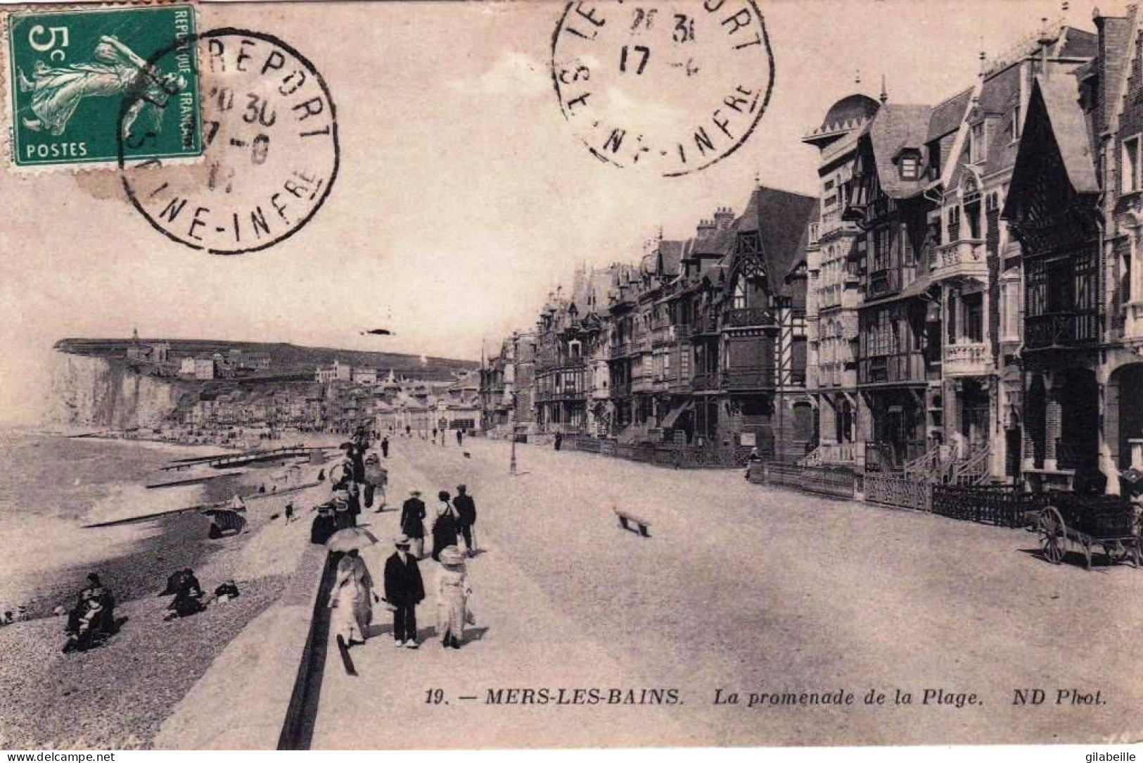 80 - Somme -  MERS Les BAINS -  La Promenade De La Plage - Mers Les Bains