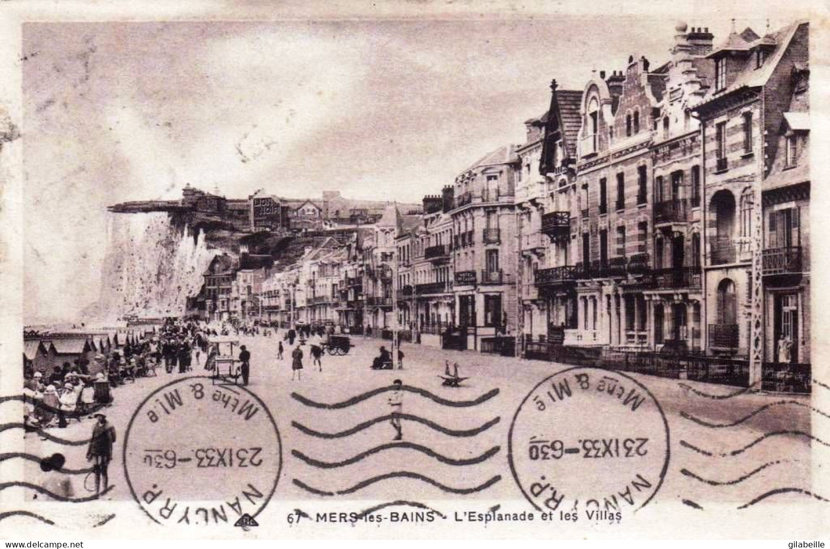 80 - Somme -  MERS Les BAINS - L Esplanade Et Les Villas  - Mers Les Bains