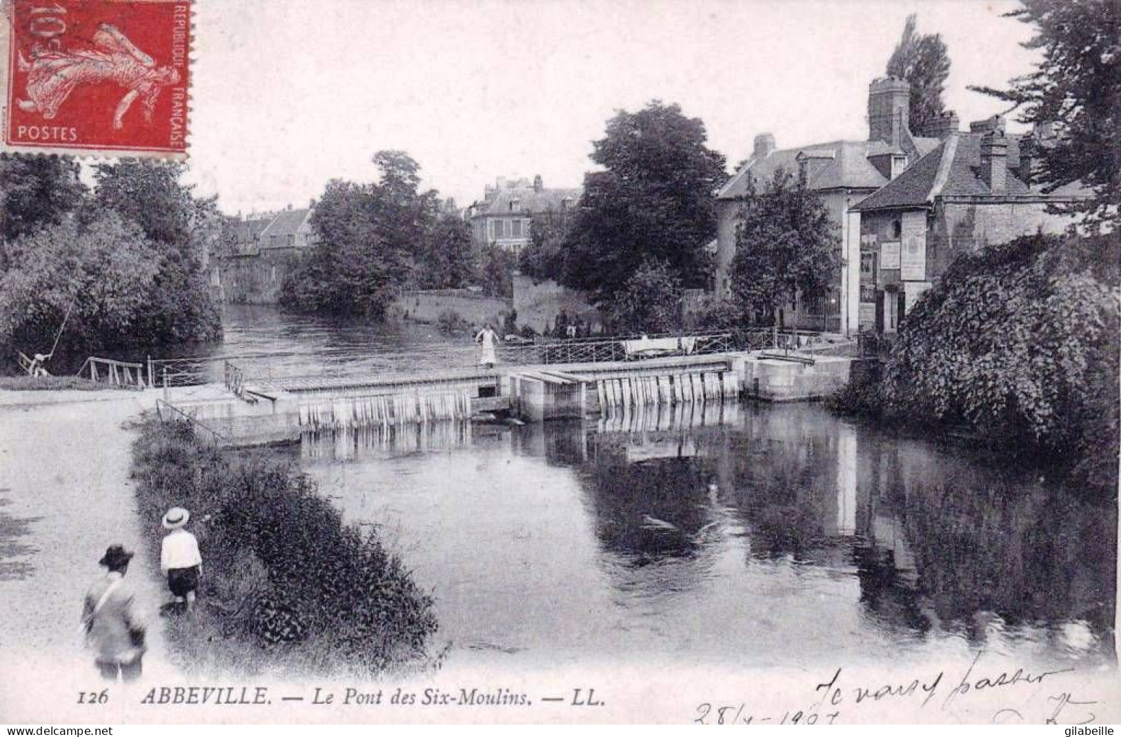 80 - Somme -  ABBEVILLE -  Le Pont Des Six Moulins - Abbeville