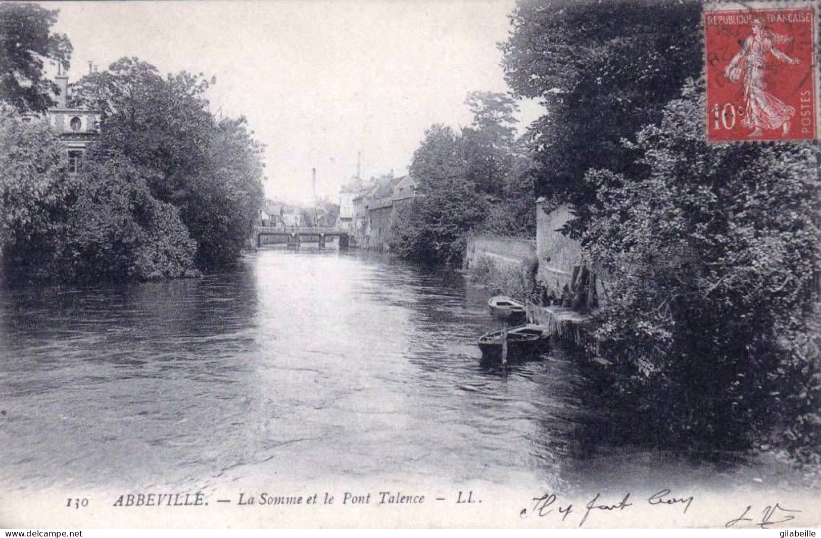 80 - Somme -  ABBEVILLE -  La Somme Et Le Pont Talence - Abbeville