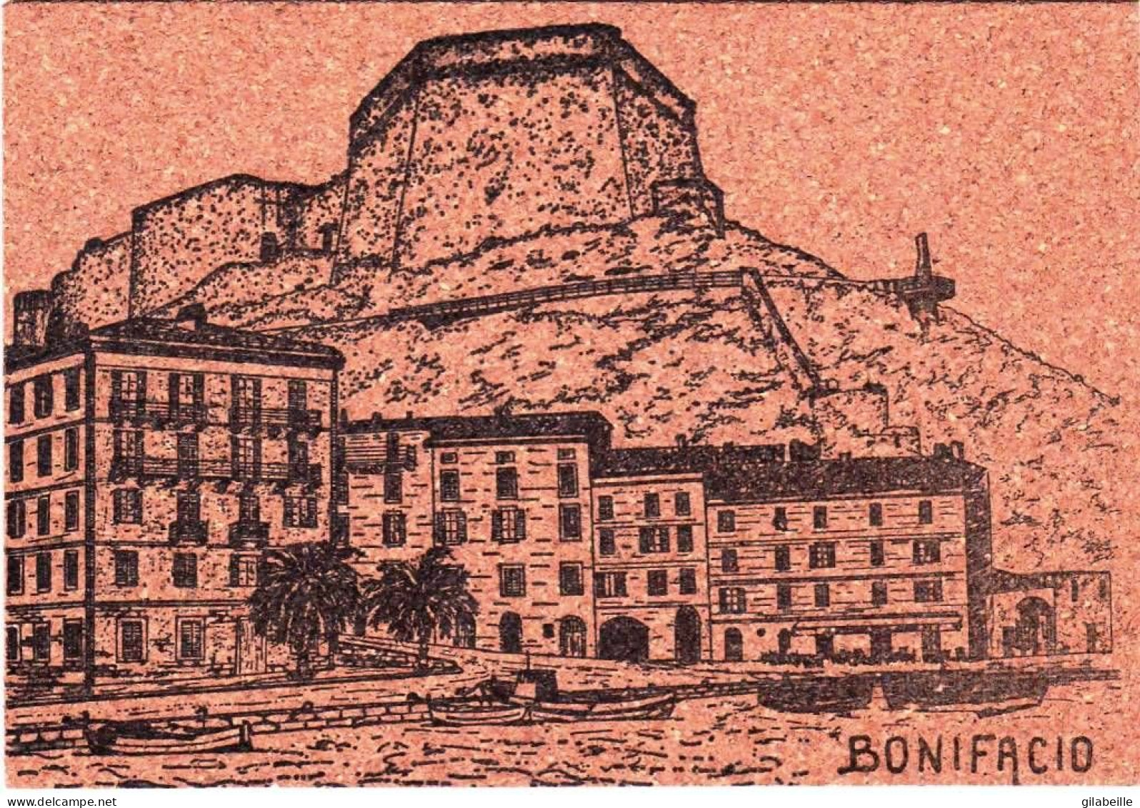 20 - Corse -  BONIFACIO - Carte En Liege - Autres & Non Classés