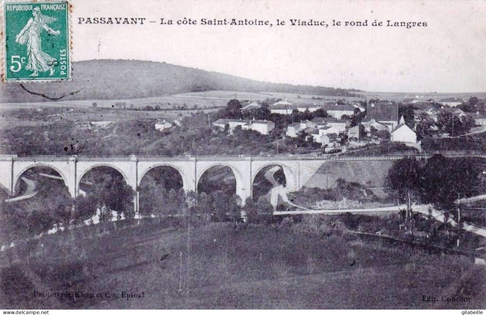 70 - Haute Saone -  PASSAVANT - La Cote Saint Antoine - Le Viaduc - Le Rond De Langres - Autres & Non Classés