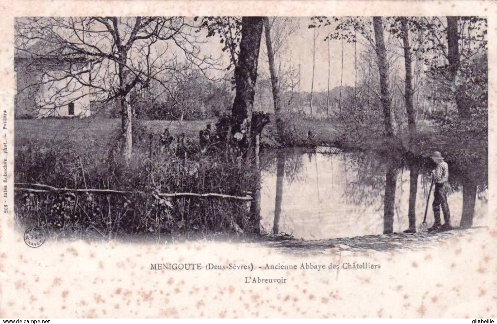 79 - Deux Sevres -  MENIGOUTE  - Ancienne Abbaye Des Chatelliers - L Abreuvoir - Autres & Non Classés