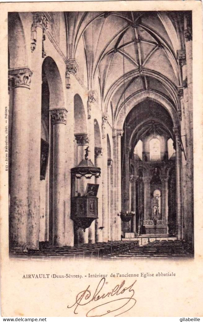 79 - Deux Sevres -  AIRVAULT - Interieur De L Ancienne Eglise Abbatiale - Airvault