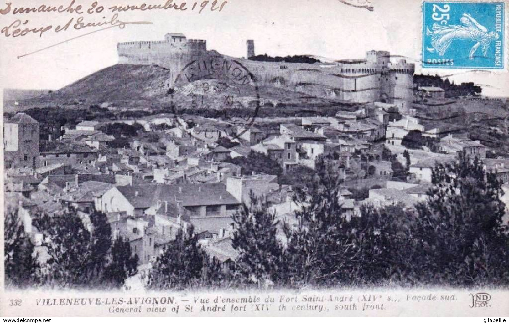 30 - Gard -  VILLENEUVE  Les  AVIGNON - Vue D Ensemble Du Fort Saint André - Villeneuve-lès-Avignon