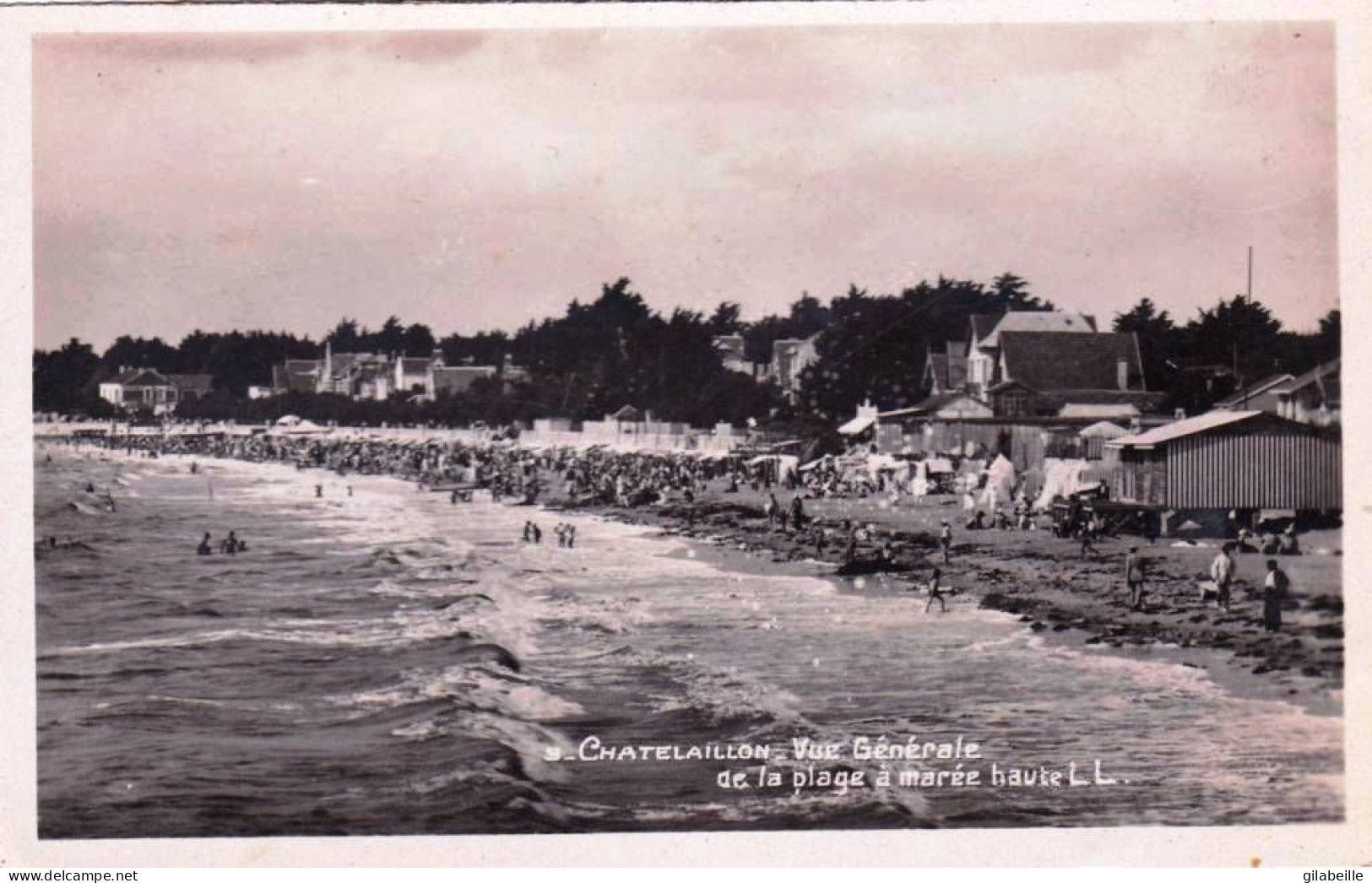 17 - Charente Maritime -  CHATELAILLON -  Vue Generale De La Plage A Marée Haute - Châtelaillon-Plage