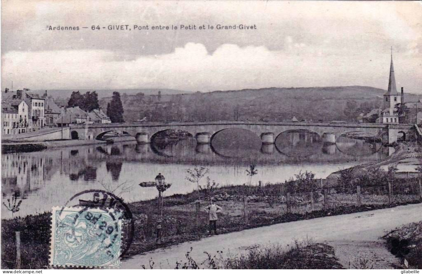 08 - Ardennes - GIVET - Pont Entre Le Petit Et Le Grand Givet - Givet