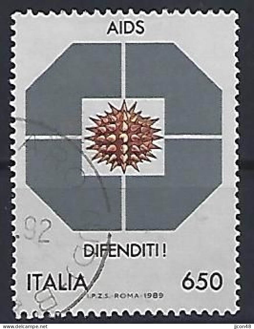 Italy 1989  Kampf Gegen Aids  (o) Mi.2070 - 1981-90: Oblitérés