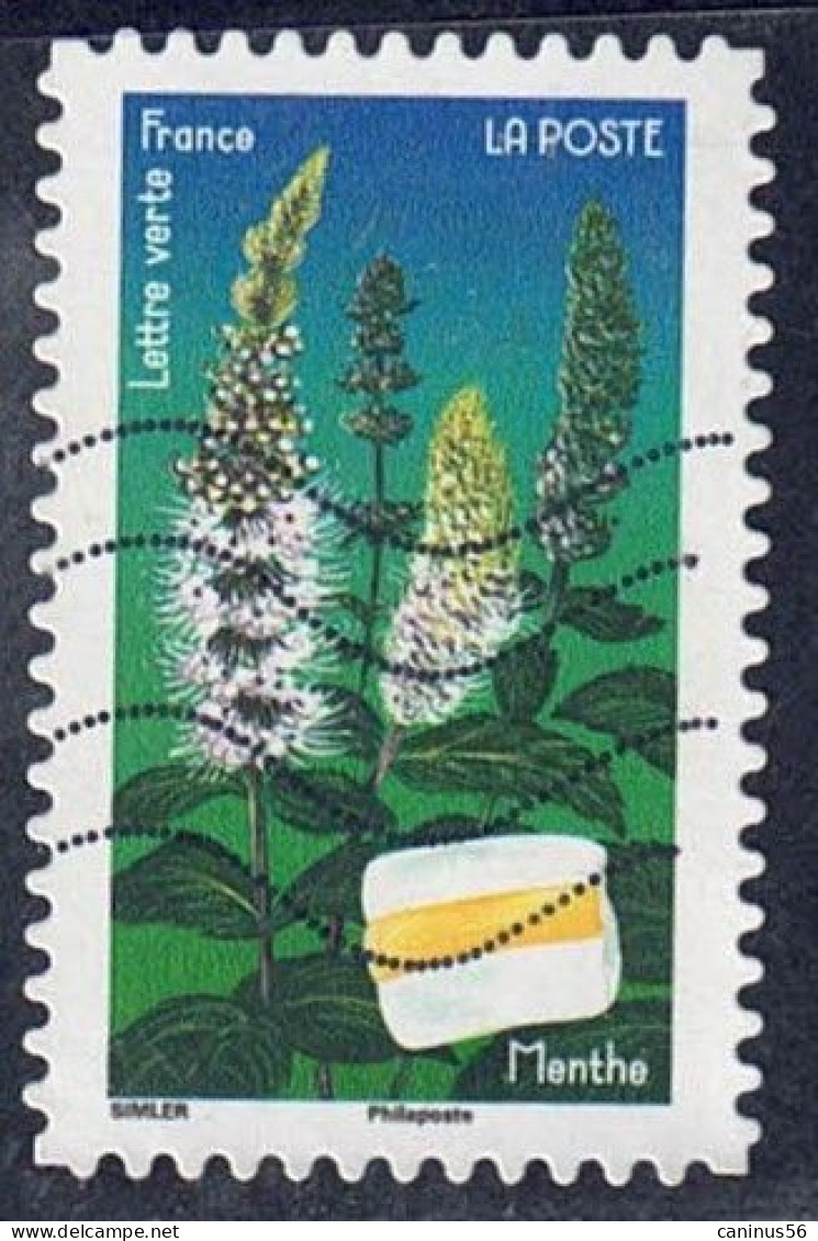 2022 Yt AA 2137 (o) Fleurs Et Douceurs Menthe - Usados