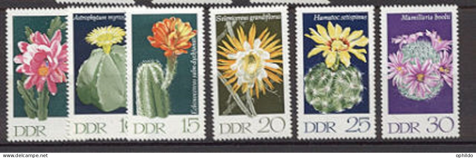 DDR  Yvert   1316/1321  * * TB  Fleur   - Unused Stamps