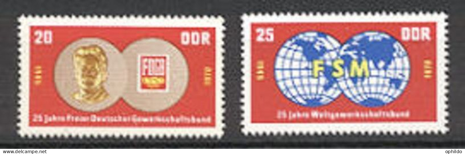 DDR  Yvert   1268/1269  * * TB   - Neufs