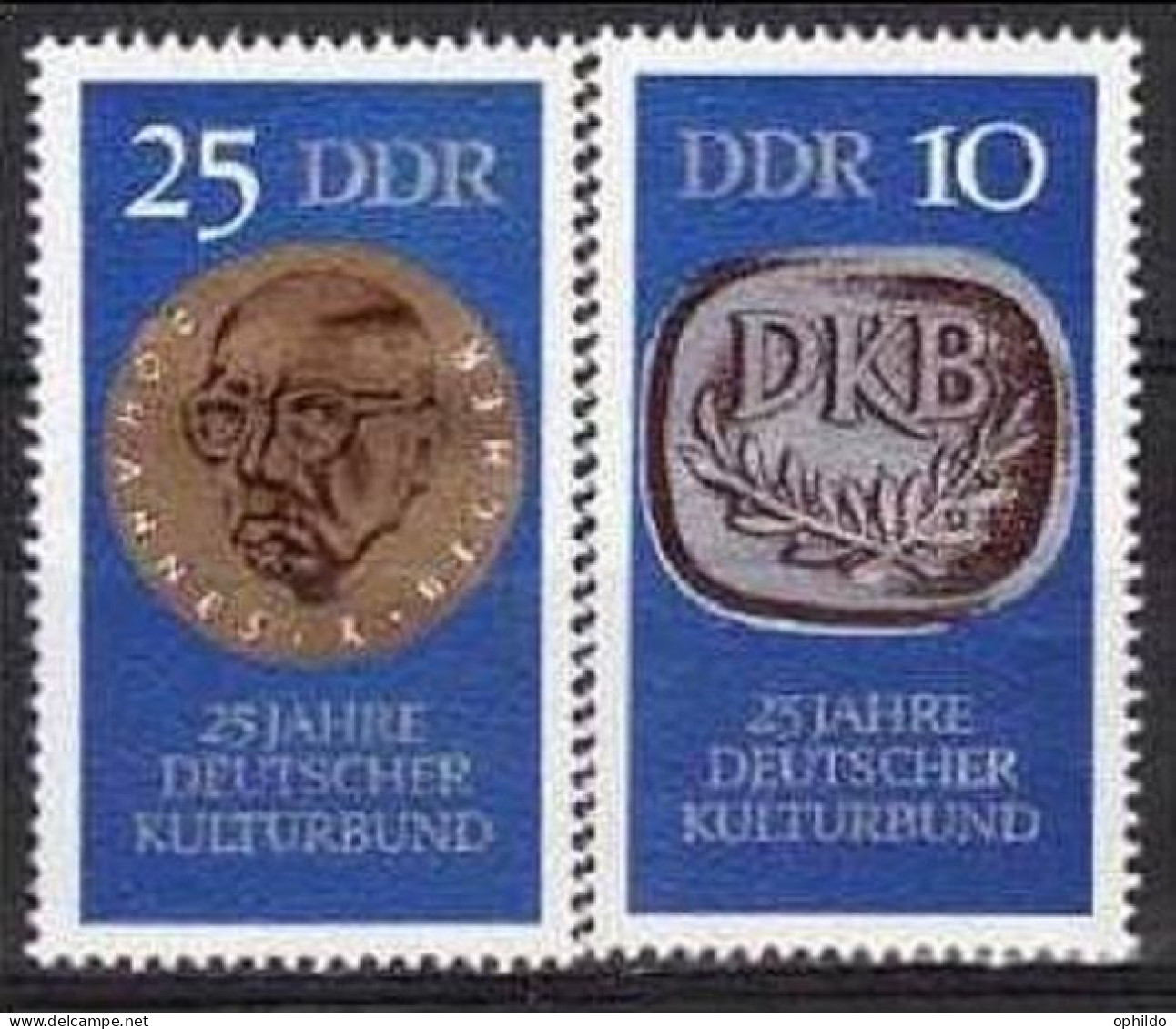 DDR  Yvert   1270/1271  * * TB   Dont Médaille - Unused Stamps