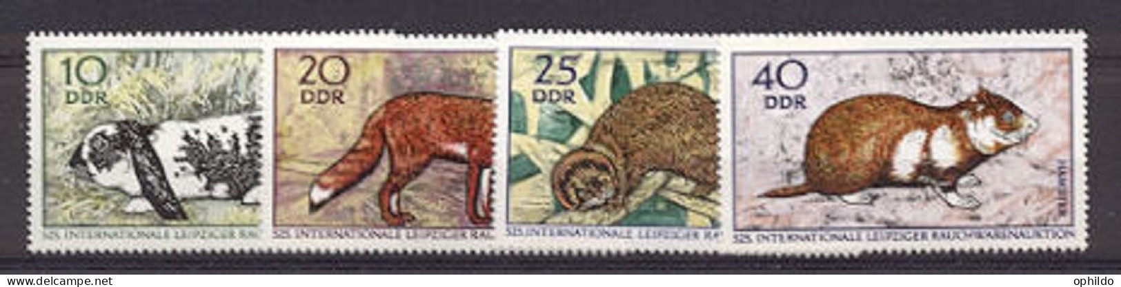 DDR  Yvert   1234/1237  * * TB  Dont Lapin Renard  - Unused Stamps