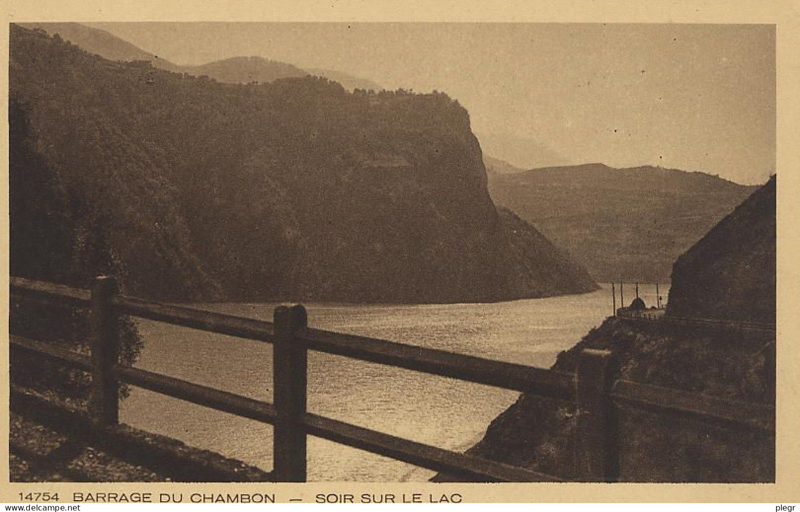 63077 01 14#0 - BARRAGE DU CHAMBON - SOIR SUR LE LAC - Bourg-d'Oisans