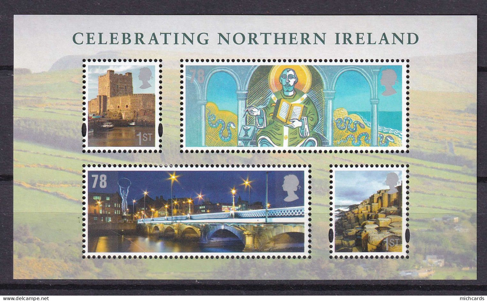 195 GRANDE BRETAGNE 2008 - Y&T BF 55 - St Patrick Patron Irlande Chateau Pont - Neuf ** (MNH) Sans Charniere - Unused Stamps
