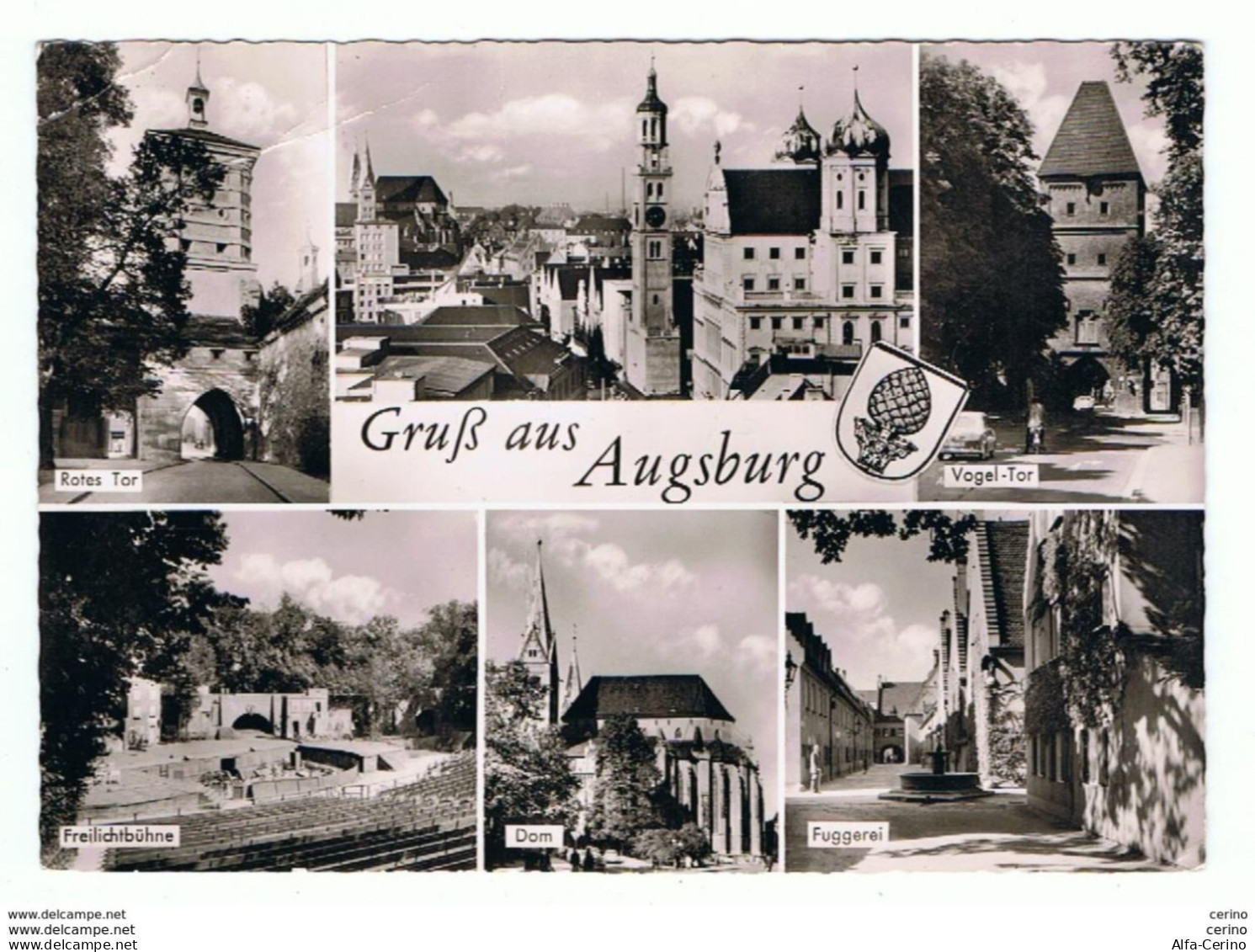 AUGSBURG:  GRUSS  AUS ... -  BILDER  -  BIEGEWINKEL  -  PHOTO  -  NACH  ITALIEN  -  GROSSFORMAT - Augsburg