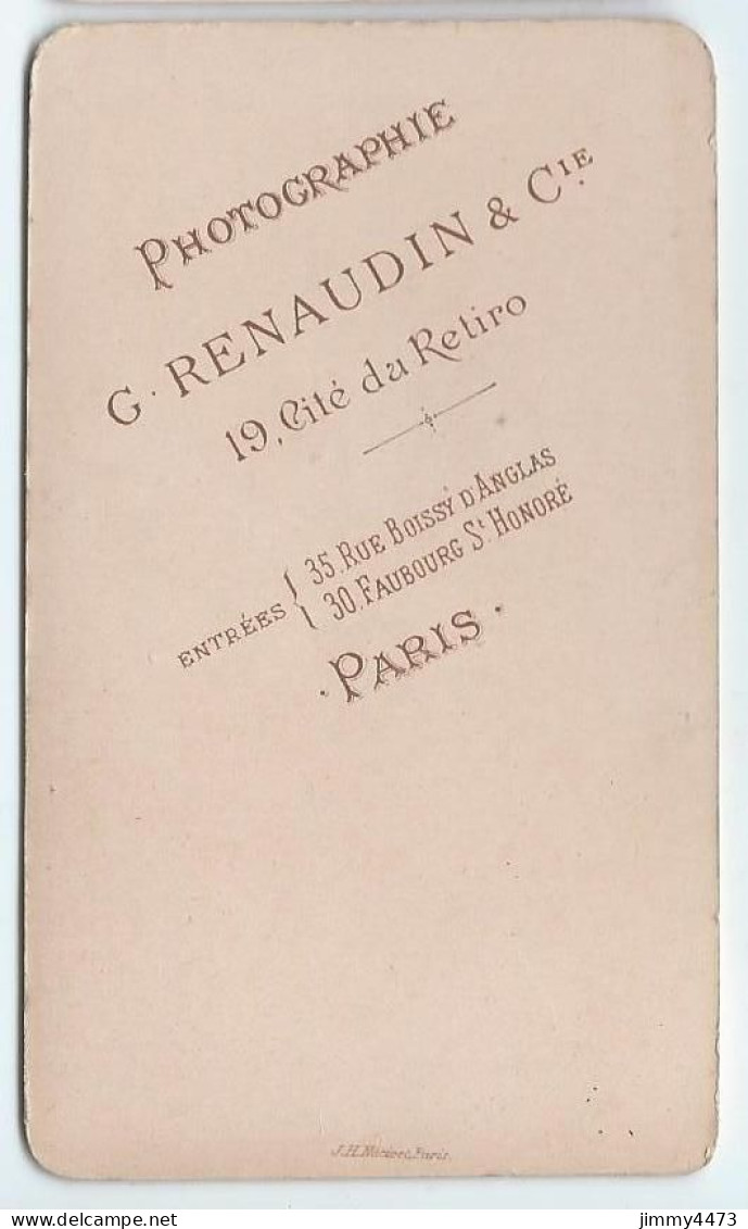 CARTE CDV - Phot-Edit. G. RENAUDIN & Cie - Portrait D'un Homme Barbu, à Identifier - Tirage Aluminé 19 ème - Alte (vor 1900)