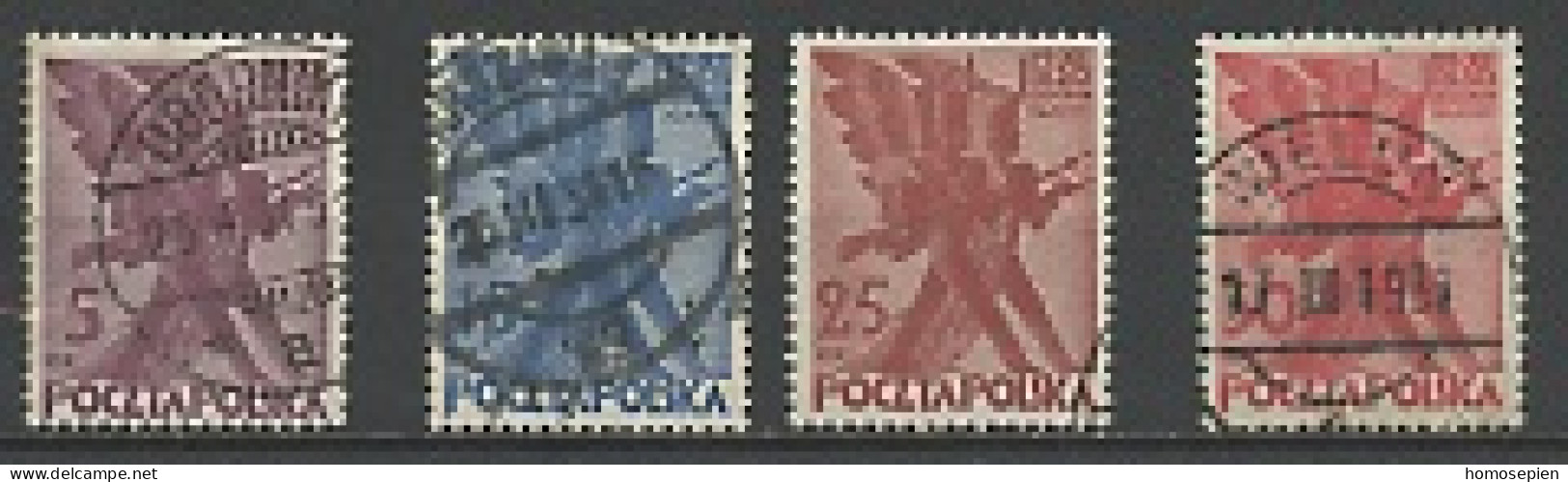 Pologne - Poland - Polen 1930 Y&T N°351 à 354 - Michel N°265 à 268 (o) - Insurrection De 1830 - Usados