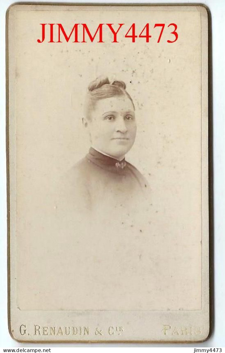 CARTE CDV - Phot-Edit. G. RENAUDIN & Cie - Portrait D'une Femme, à Identifier - Tirage Aluminé 19 ème - Old (before 1900)
