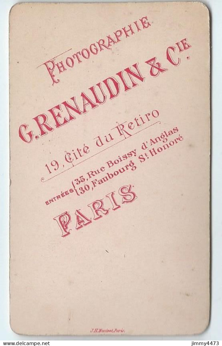 CARTE CDV - Phot-Edit. G. RENAUDIN & Cie - Portrait D'une Femme, à Identifier - Tirage Aluminé 19 ème - Old (before 1900)