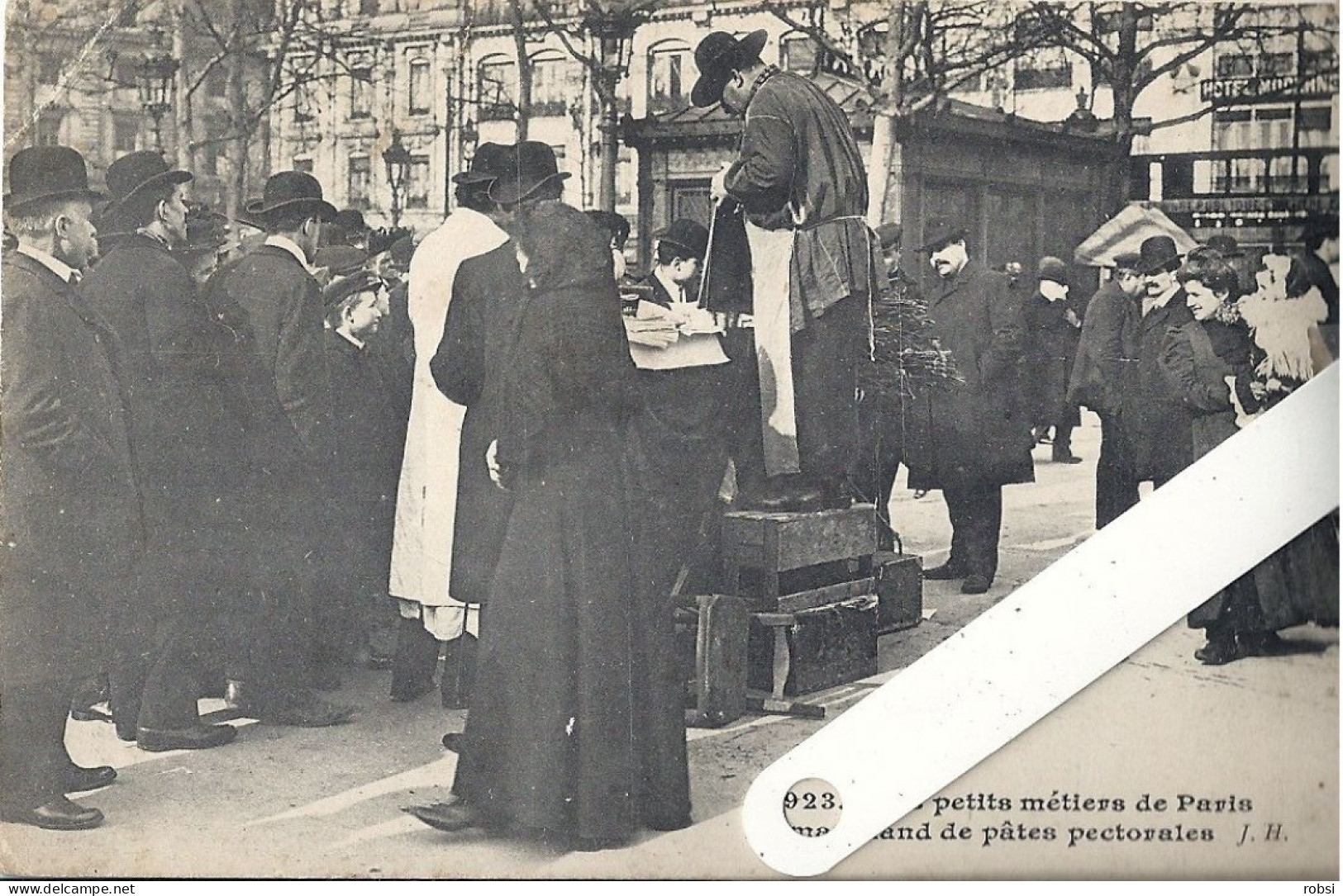 75 Paris, Les Petits Métiers Hauser, J.H. N° 923,  Le Marchand De Pâtes Pectorales,  D5331 - Petits Métiers à Paris