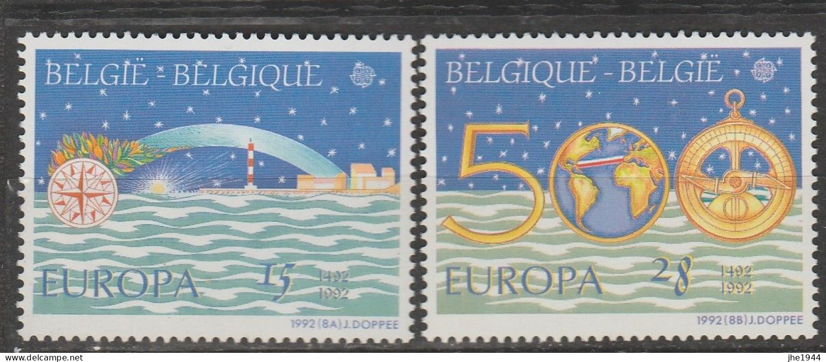 Europa 1992 Découverte Amérique Christophe Colomb Voir liste des timbres à vendre **