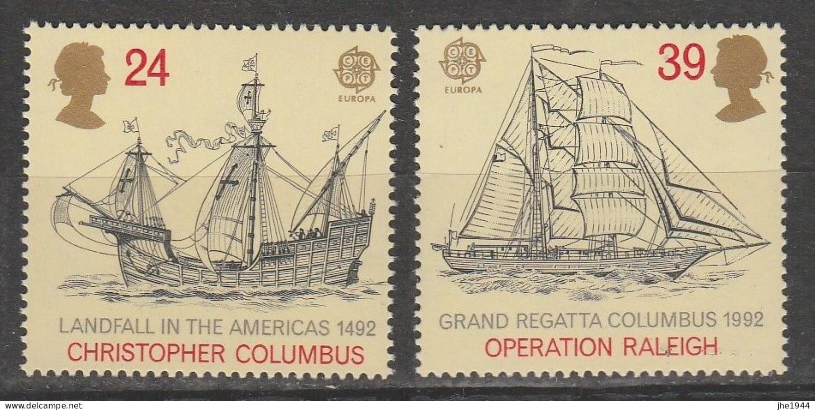 Europa 1992 Découverte Amérique Christophe Colomb Voir liste des timbres à vendre **