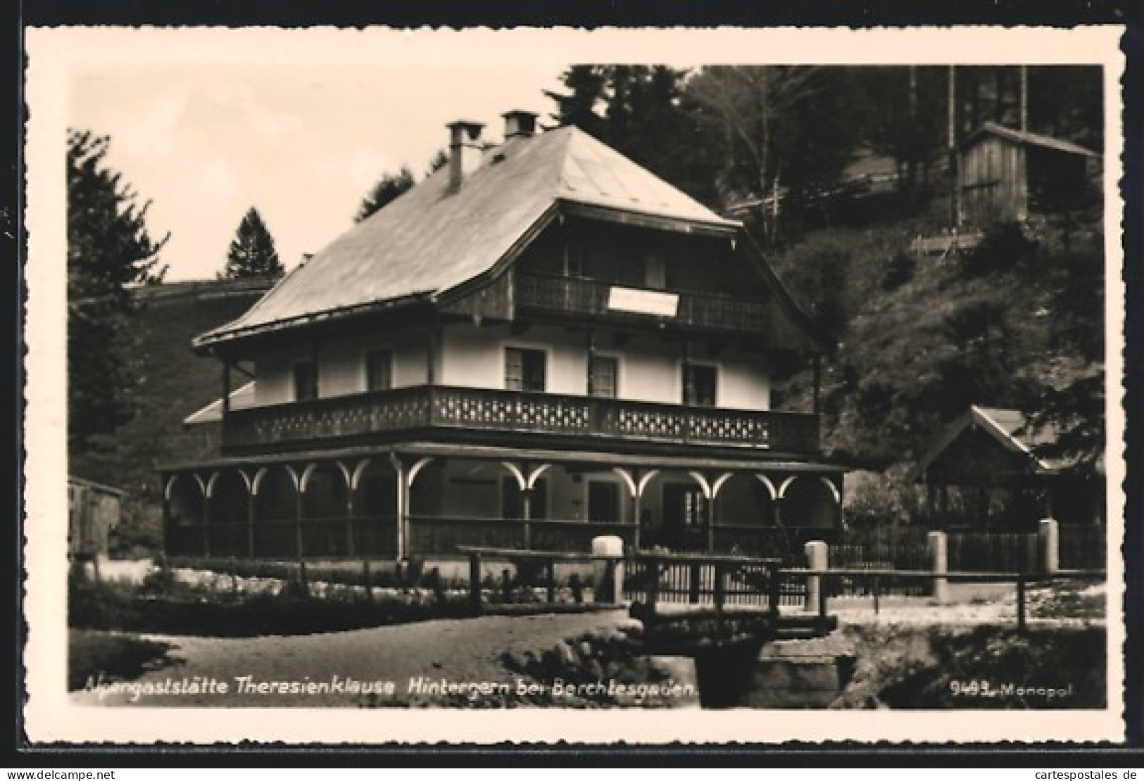 AK Hintergern Bei Berchtesgaden, Alpengaststätte Theresienklause  - Berchtesgaden