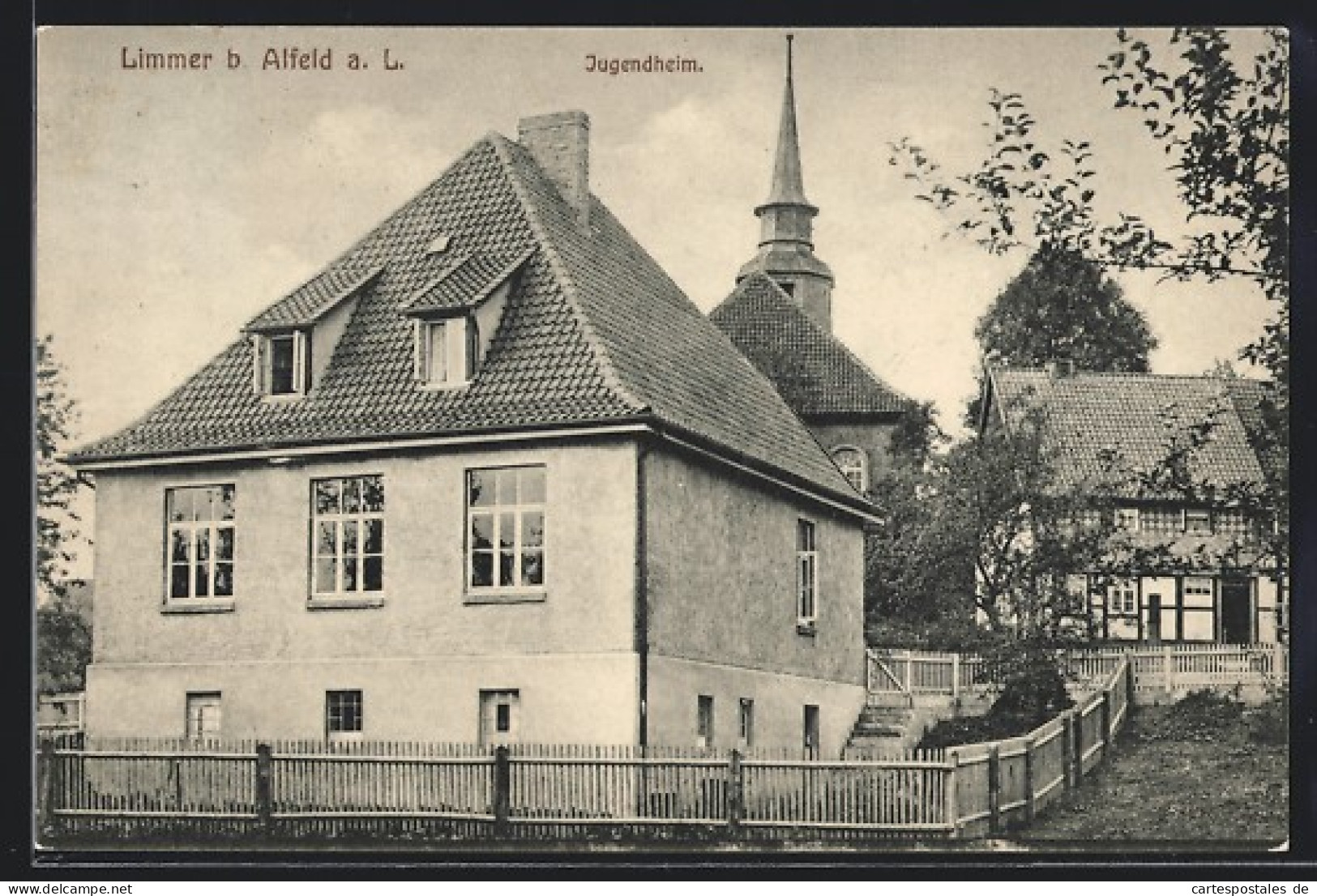 AK Limmer B. Alfeld A. L., Partie Am Jugendheim  - Alfeld