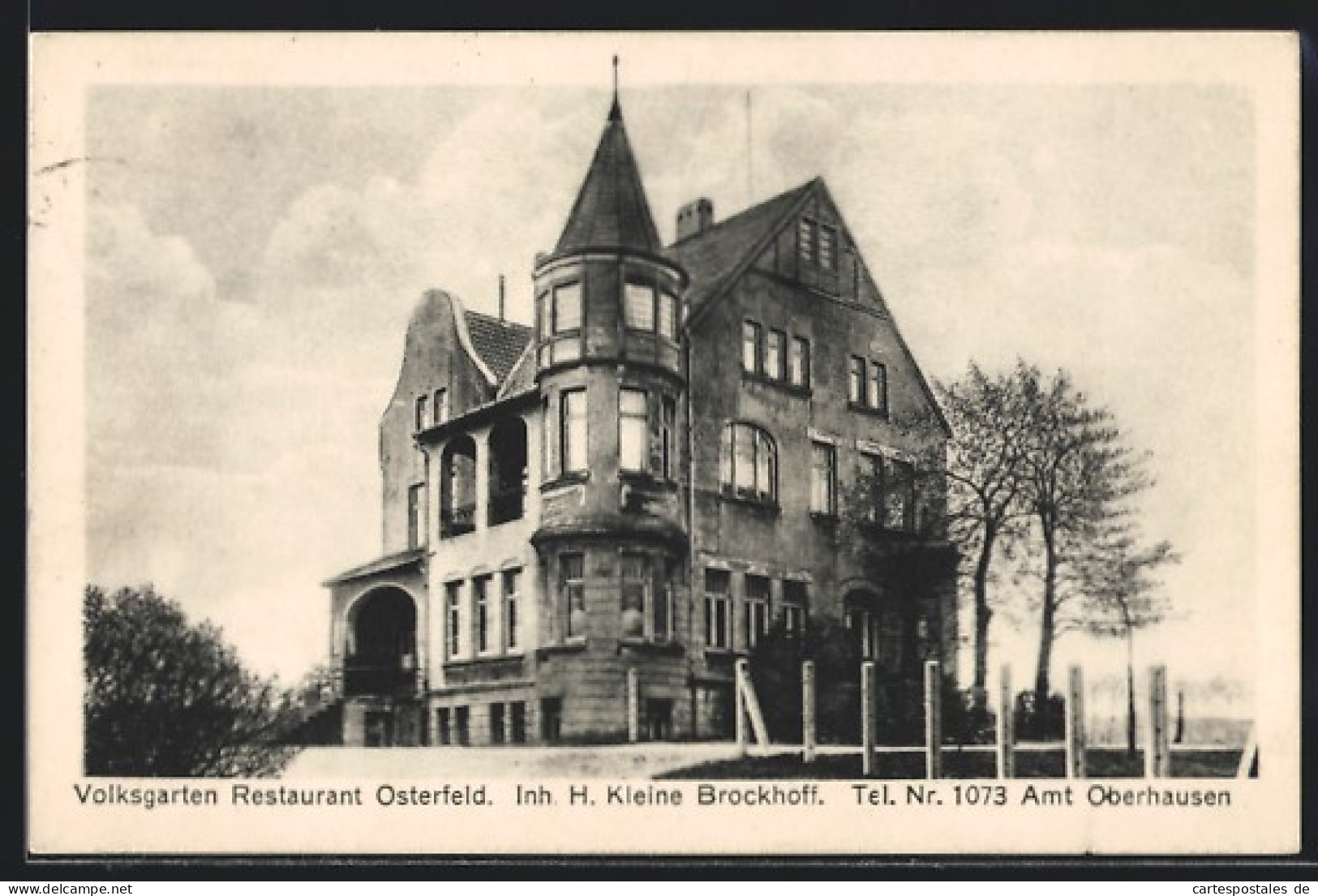 AK Osterfeld, Volksgarten-Restaurant, Inh. H. Kleine Brockhoff  - Other & Unclassified