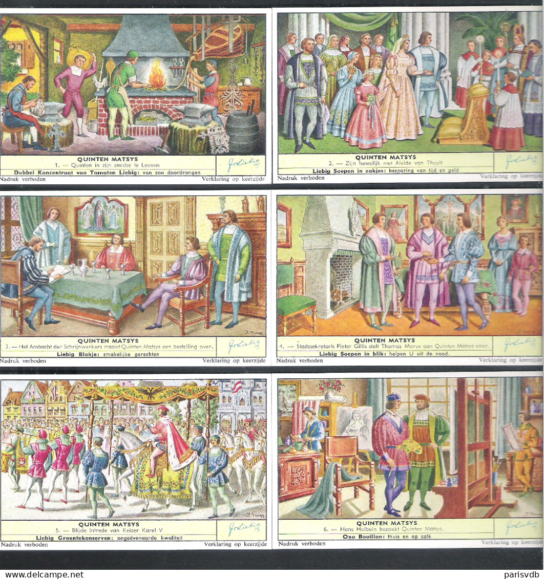 6  CHROMO'S  LIEBIG  -   QUINTEN  MATSYS  (C 033) - Liebig