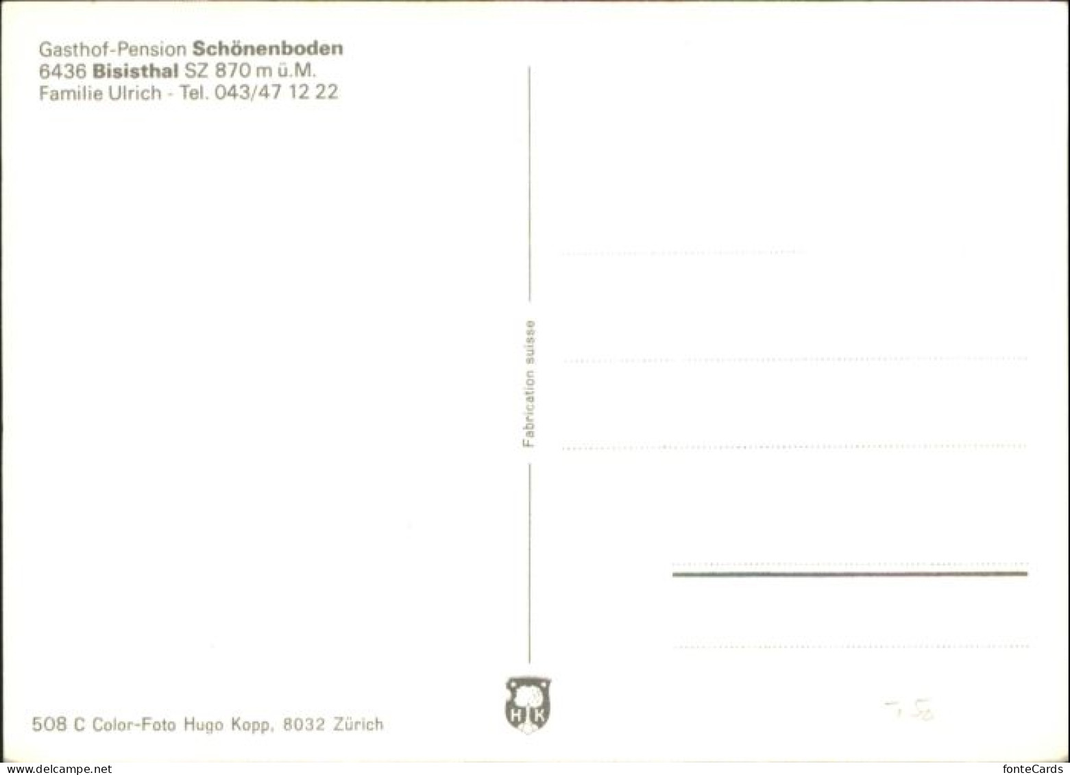 10906084 Bisisthal Bisisthal Gasthof Pension Schoenenboden * Bisisthal - Sonstige & Ohne Zuordnung