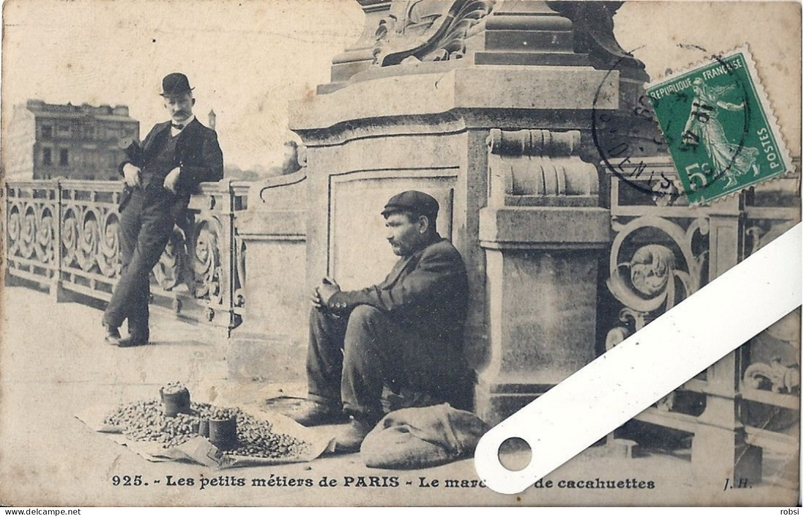 75 Paris, Les Petits Métiers Hauser, J.H. N° 925, Le Marchand De Cacahuètes,  D5333 - Petits Métiers à Paris