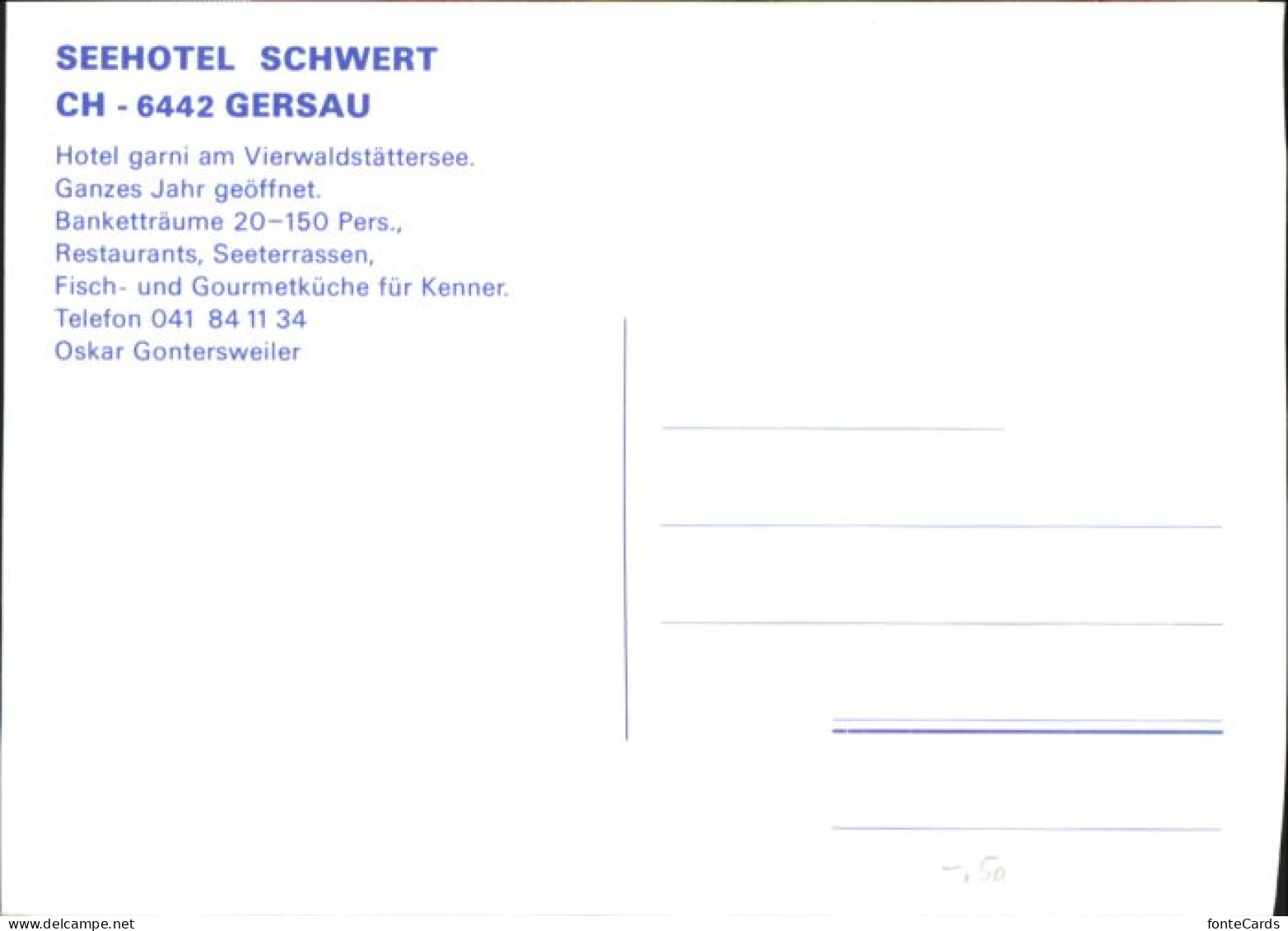 10906015 Gersau Vierwaldstaettersee Gersau Seehotel Schwert * Gersau - Sonstige & Ohne Zuordnung