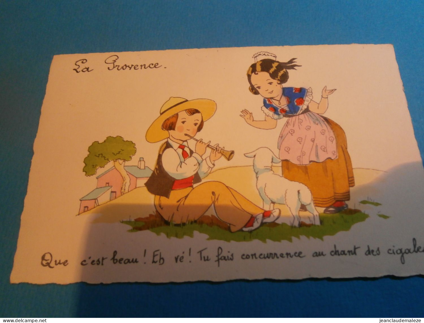 Illustrateur Inconnu, Dessin Humour, Les Régions La Provence , Que C'est Beau - Zeitgenössisch (ab 1950)