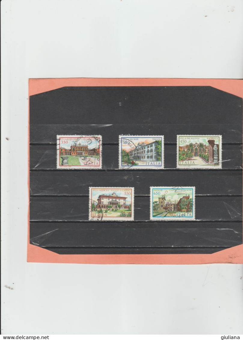 Italia Rep. 1986 - (Sassone) S. 433 Used "Le Ville D'Italia. 7^ Emissione" - Serie Completa - Sonstige & Ohne Zuordnung